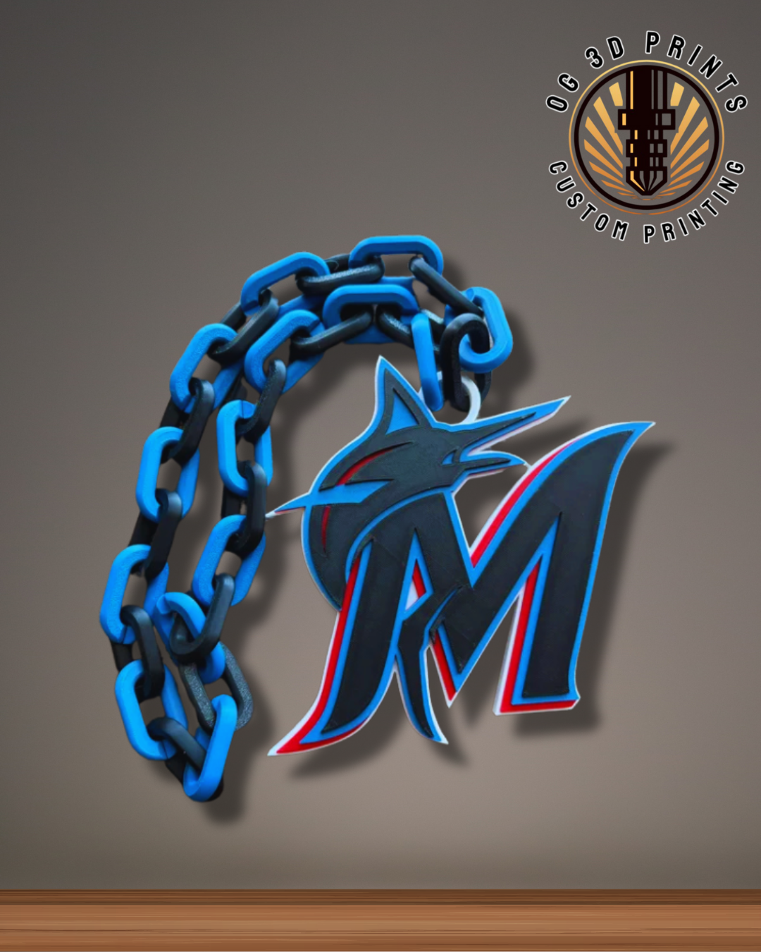 Miami Marlins - 3D Chain