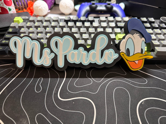 Custom desk name