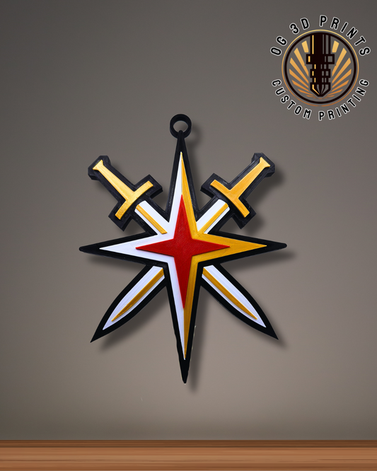 Vegas Golden Knights Alternate - 3D Chain